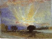 Joseph Mallord William Turner Sunset oil painting artist